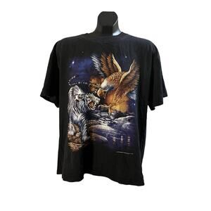 Joligolf Eagle vs. Tiger Graphic T-Shirt – Size L